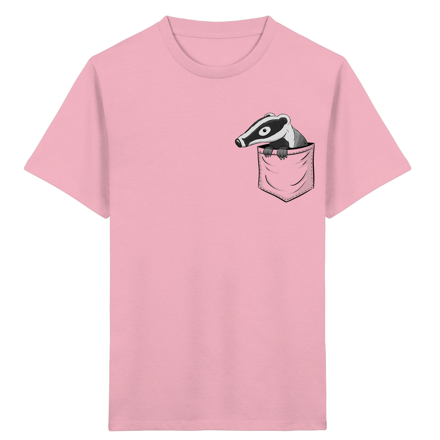 Lustig gemütlicher Dachs In der Tasche - Kids Organic Shirt