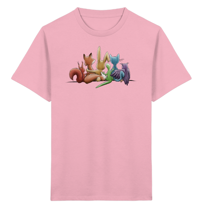 Regenbogen Tiere für Freundschaft, Toleranz und Vielfalt - Kids Organic Shirt