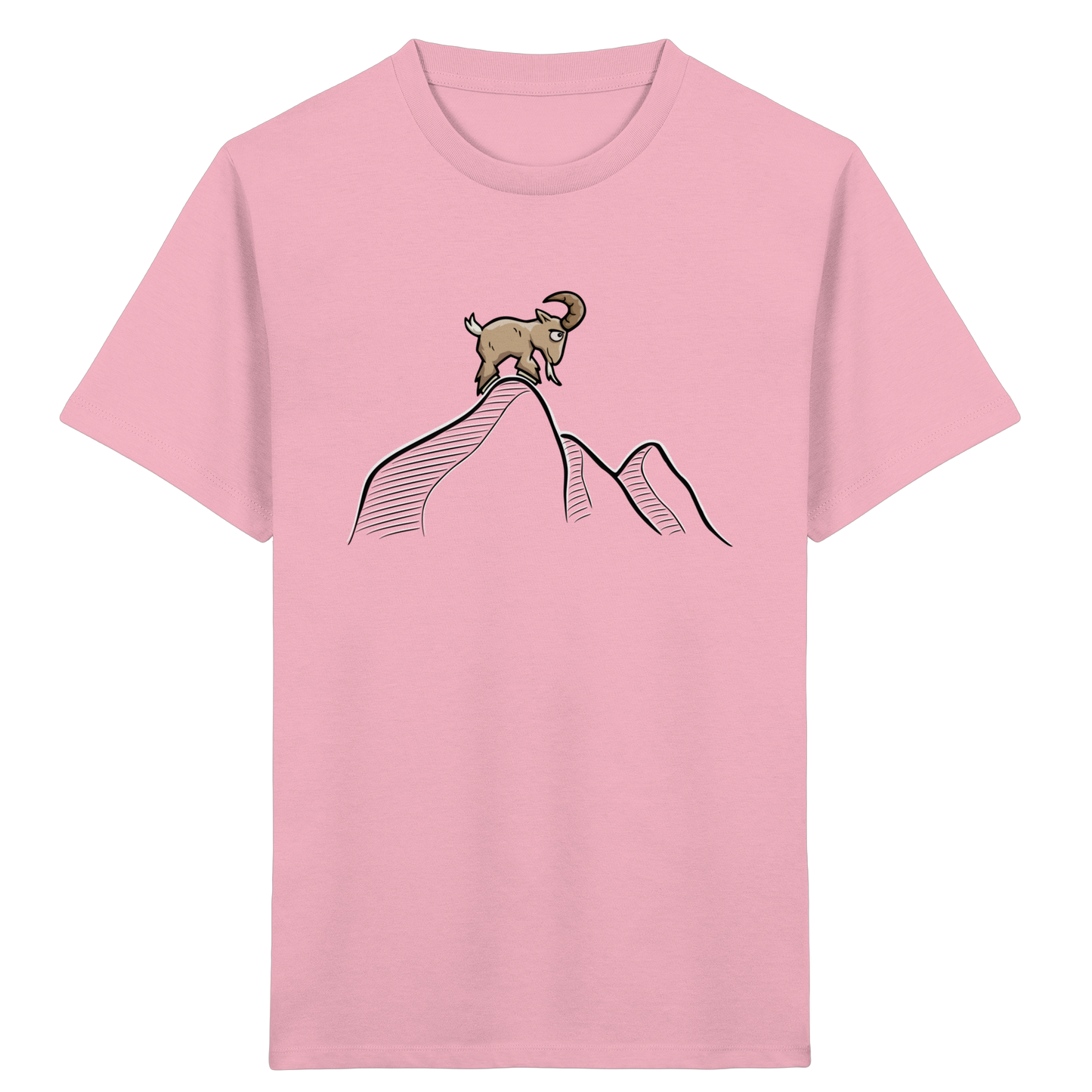 Ziegenbock in den Bergen - Kids Organic Shirt