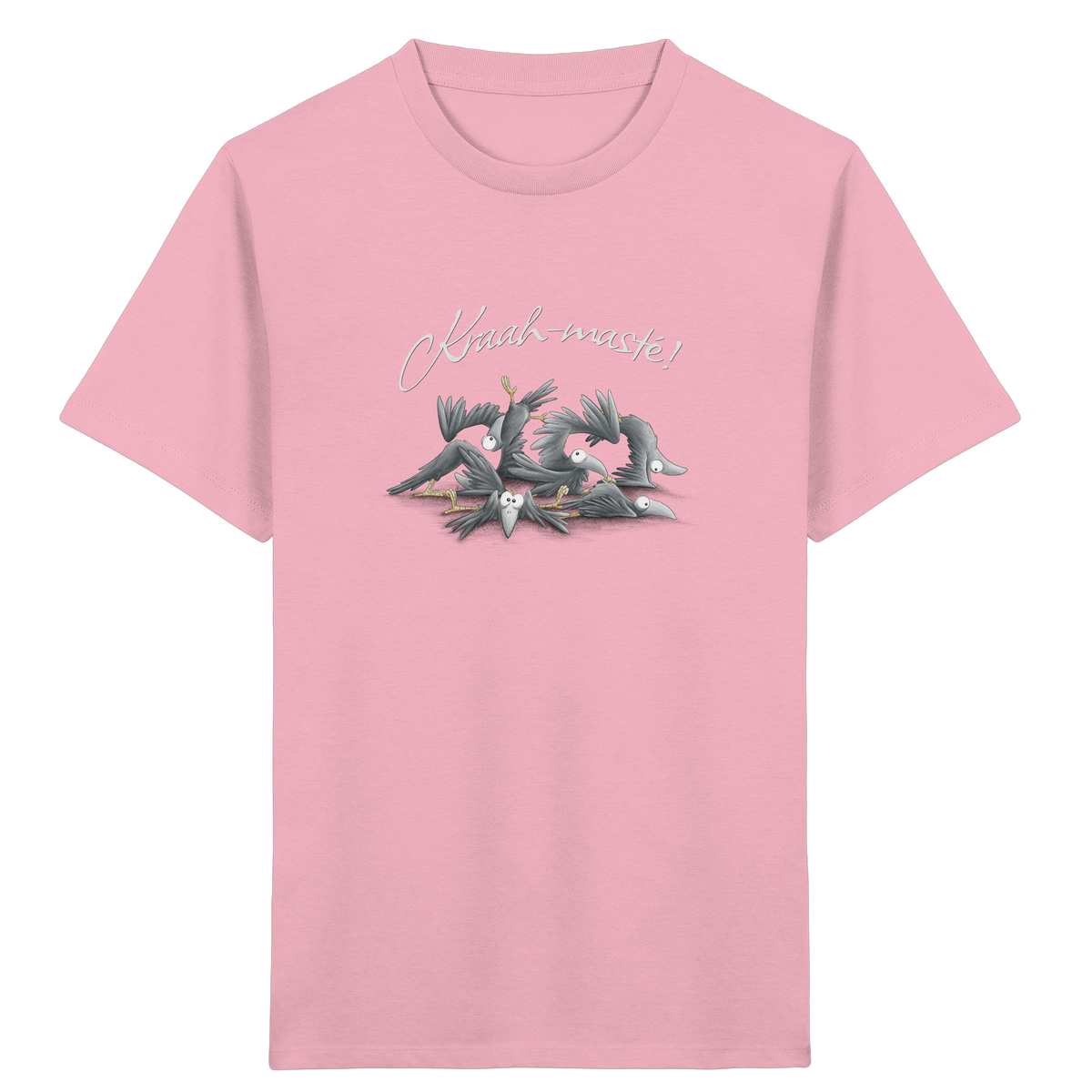 Kraah-masté! Yoga Raben Krähen - Kids Organic Shirt