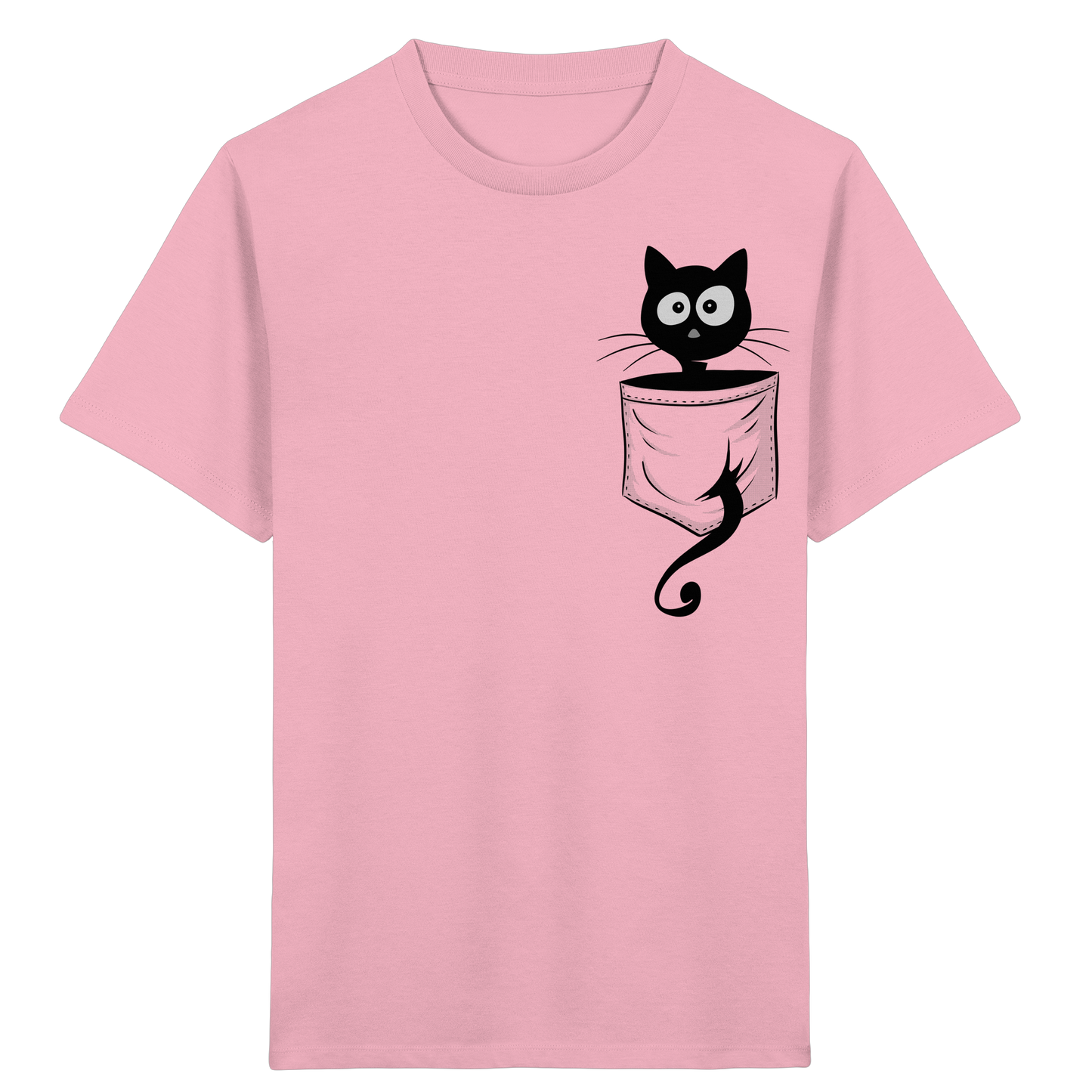 Schwarze Katze in der Tasche - Kids Organic Shirt