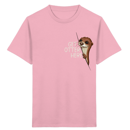 Get Otter Here | Lustiger Otter Kalauer - Kids Organic Shirt