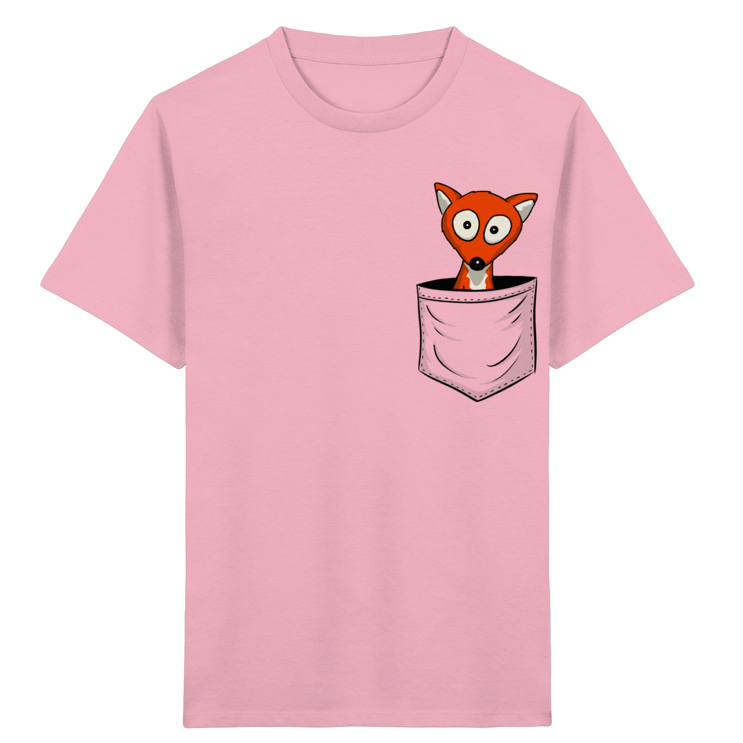 Fuchs in der Brusttasche | Taschen-Fuchs - Kids Organic Shirt