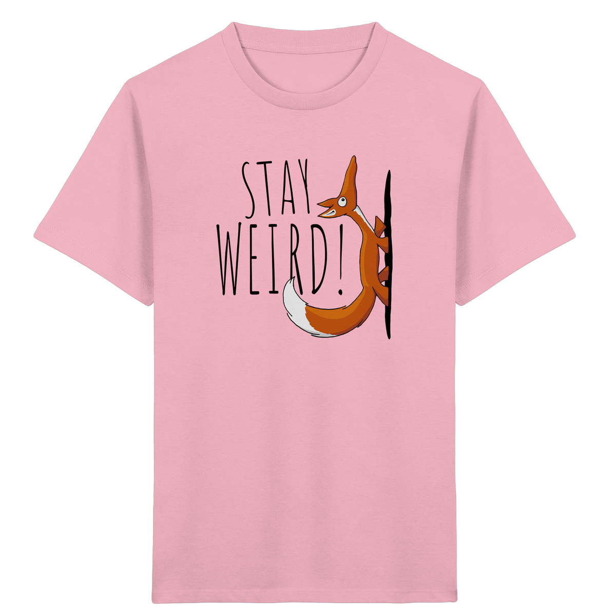 Stay Weird! Schräger Fuchs - Kids Organic Shirt