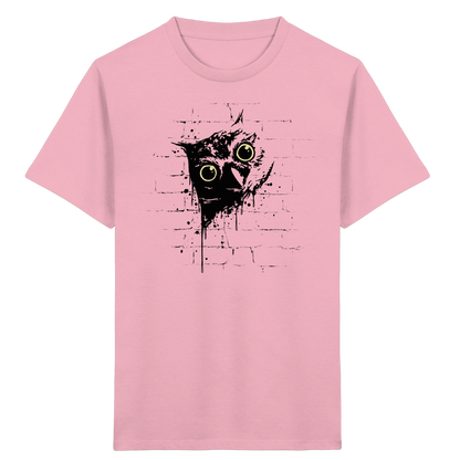 Lässige Street Art Eule - Kids Organic Shirt