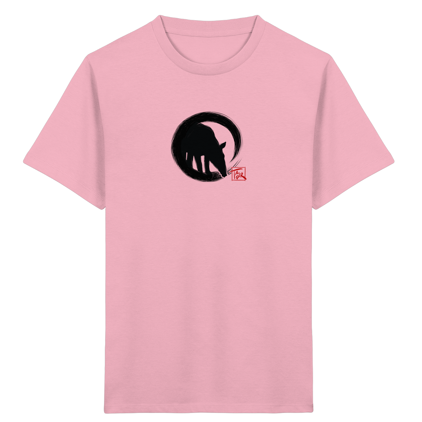 Zen Tapir im japanischen Enso Kreis - Kids Organic Shirt