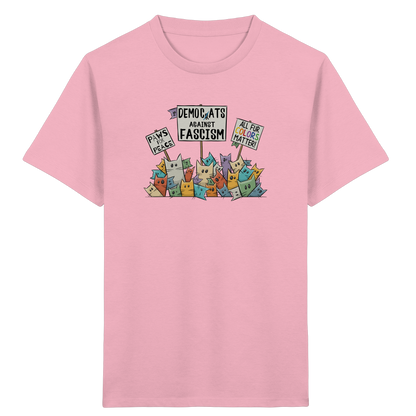 Demo-Katzen gegen Faschismus und für Vielfalt - Kids Organic Shirt