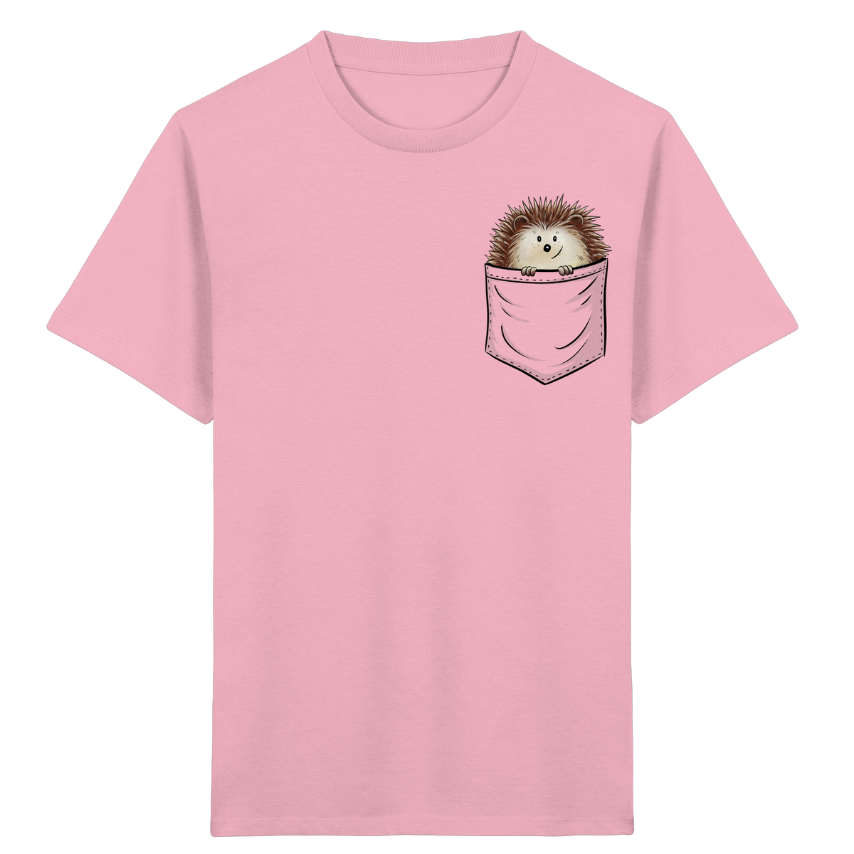Lustiger Igel in Deiner Brust-Tasche - Kids Organic Shirt