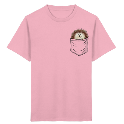 Lustiger Igel in Deiner Brust-Tasche - Kids Organic Shirt
