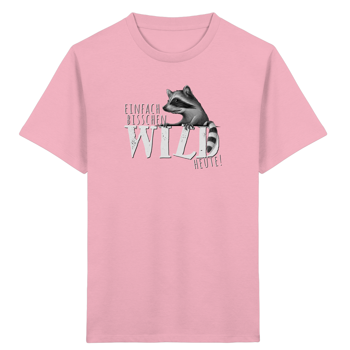 Bisschen wild heute! Waschbär - Kids Organic Shirt