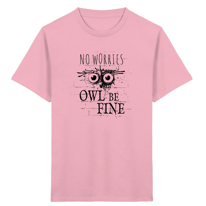 Owl Be Fine Street Art Eule - Kids Organic Shirt