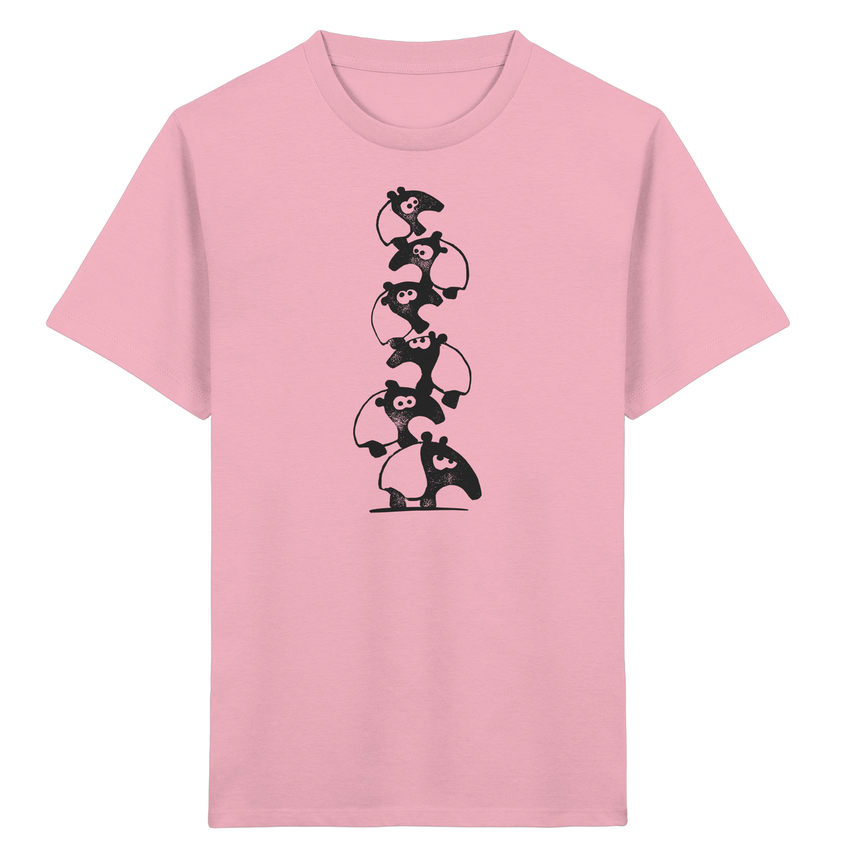 Lustiger Haufen aus Schabracken-Tapiren - Kids Organic Shirt