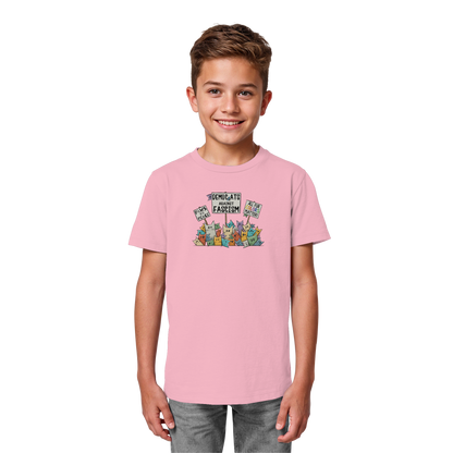Demo-Katzen gegen Faschismus und für Vielfalt - Kids Organic Shirt