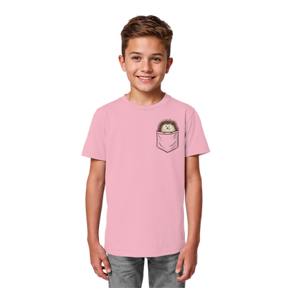 Lustiger Igel in Deiner Brust-Tasche - Kids Organic Shirt