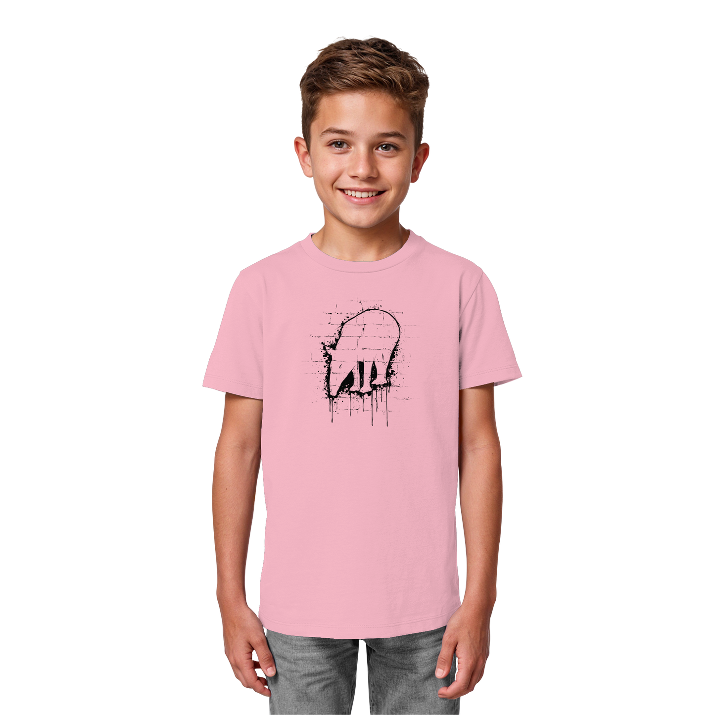 Urban Street Art Tapir Silhouette - Kids Organic Shirt