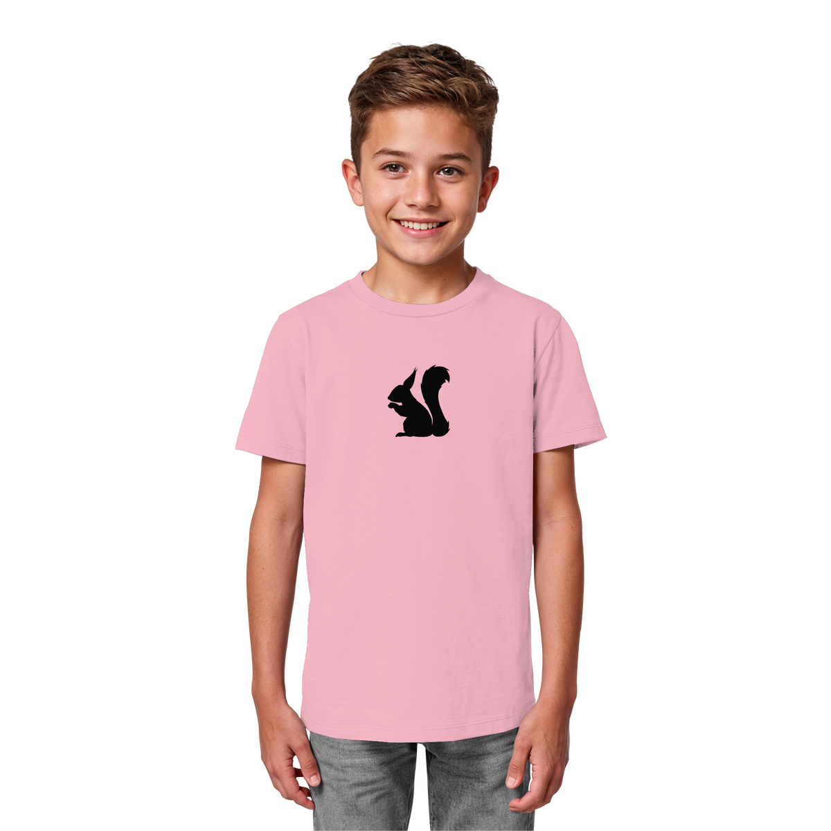 Eichhörnchen Silhouette - Kids Organic Shirt