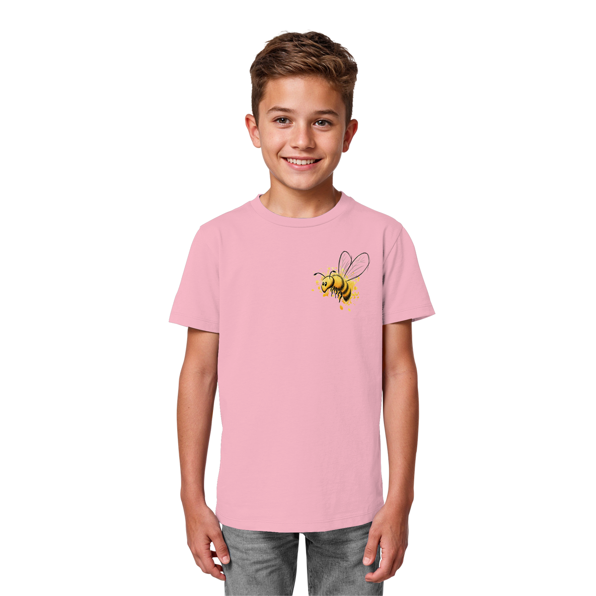 Lässige kleine Honig-Biene - Kids Organic Shirt