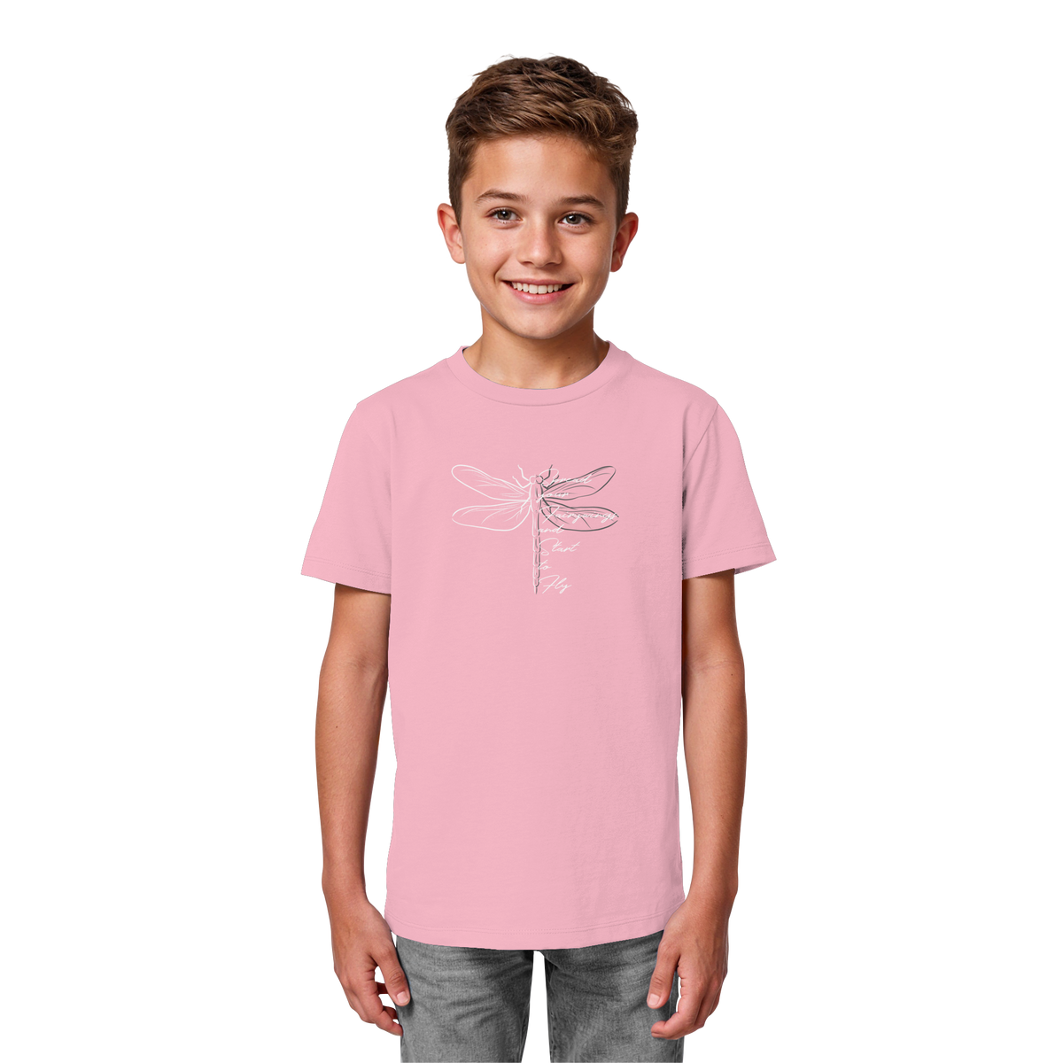 Breite die Flügel aus und flieg los | Libelle - Kids Organic Shirt
