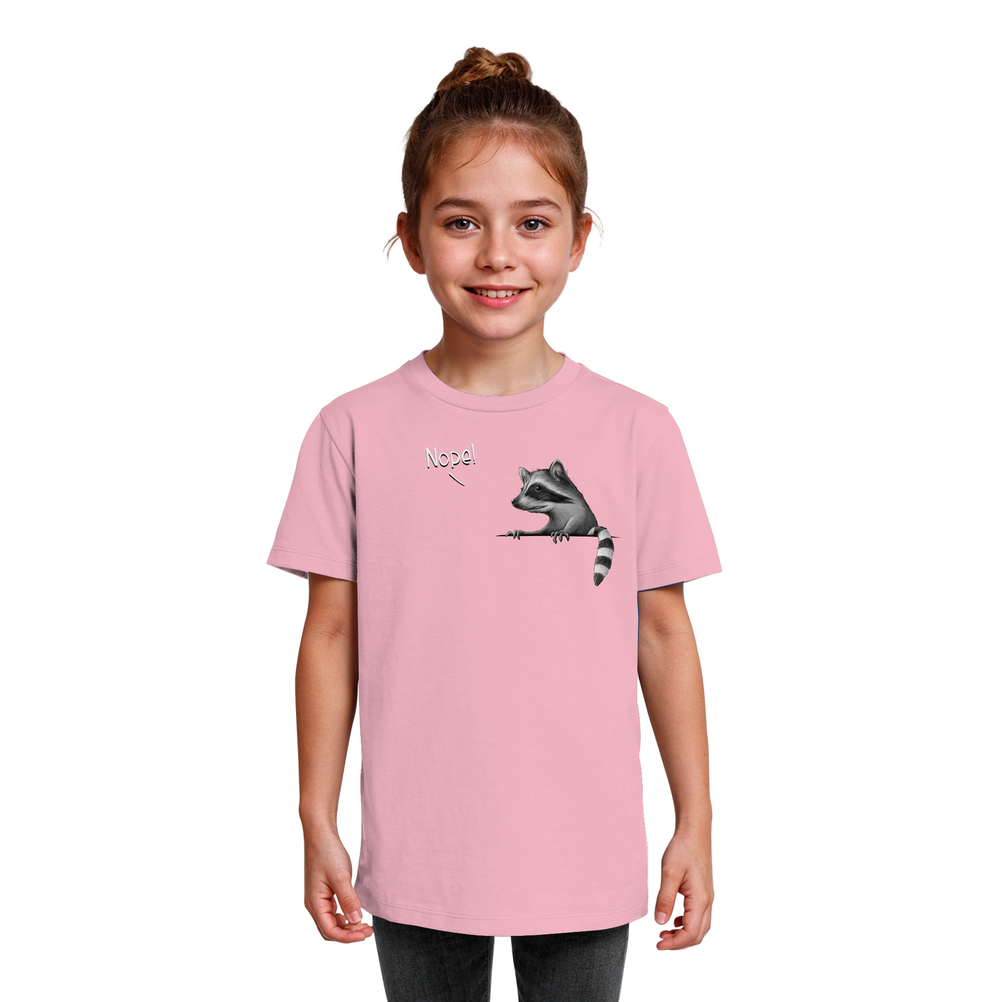 Nope! Frecher verwegener Waschbär - Kids Organic Shirt