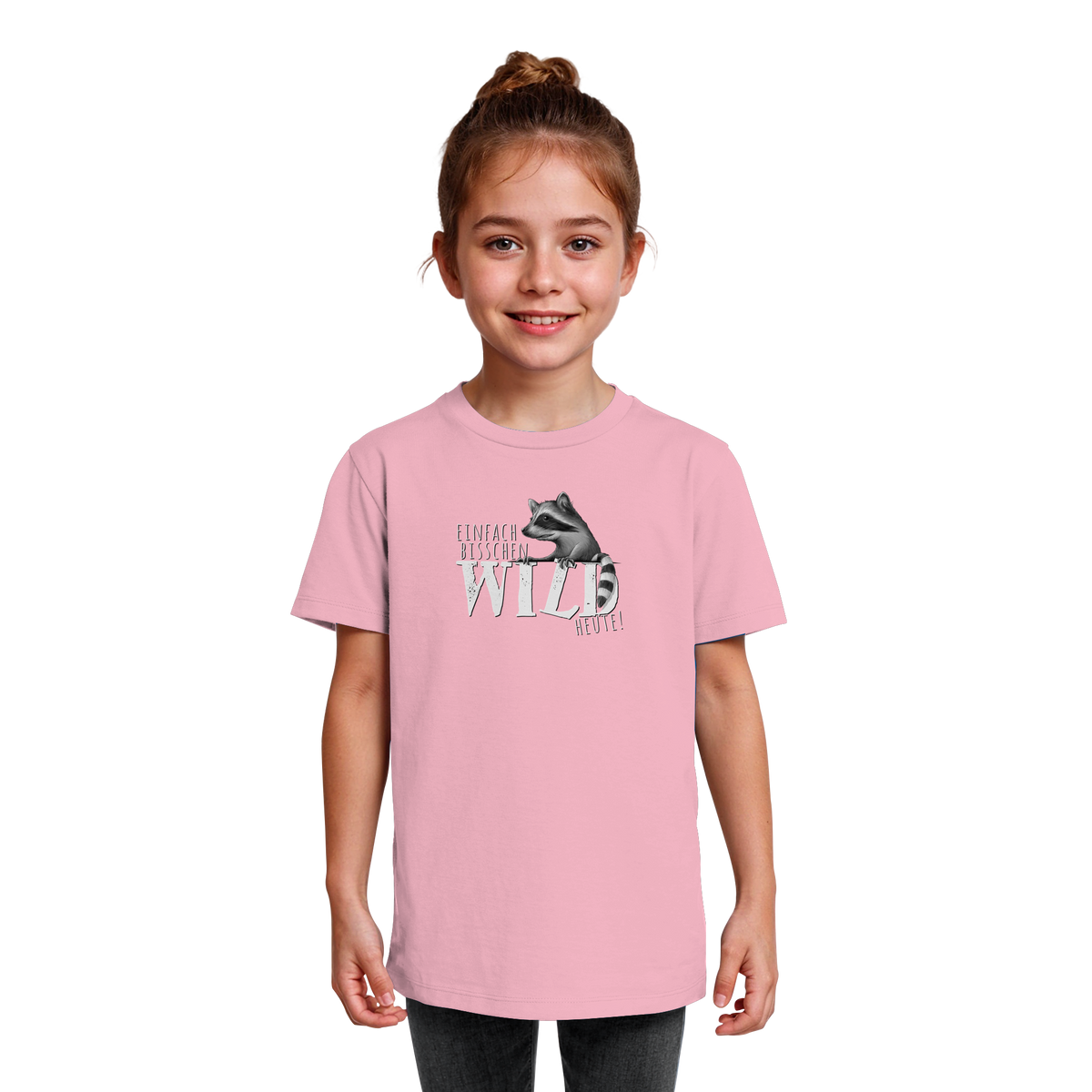 Bisschen wild heute! Waschbär - Kids Organic Shirt