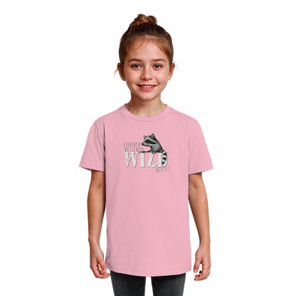 Bisschen wild heute! Waschbär - Kids Organic Shirt