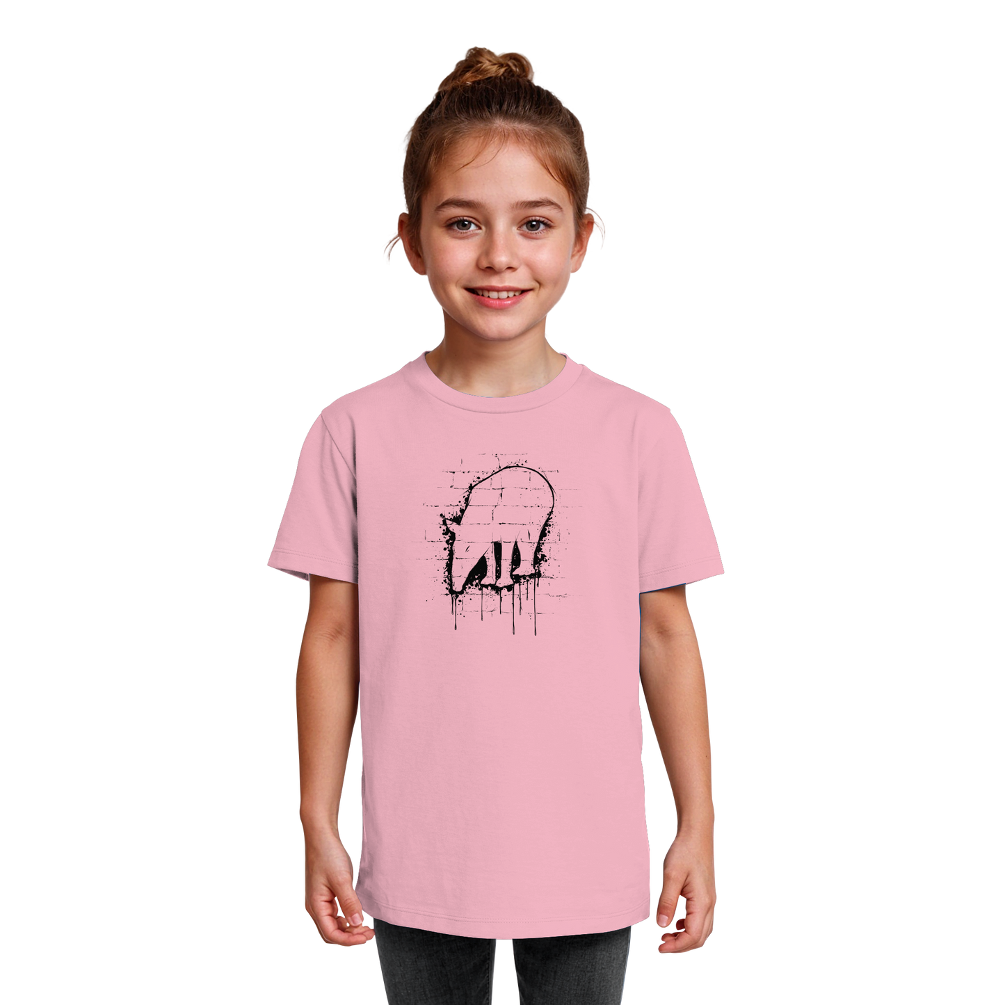 Urban Street Art Tapir Silhouette - Kids Organic Shirt