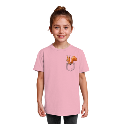 Lässiges Eichhörnchen In Tasche - Kids Organic Shirt