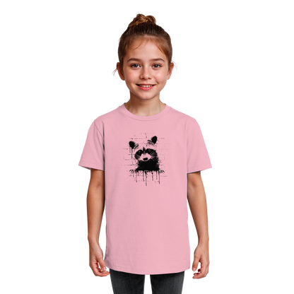 Funky Street Art Waschbär - Kids Organic Shirt