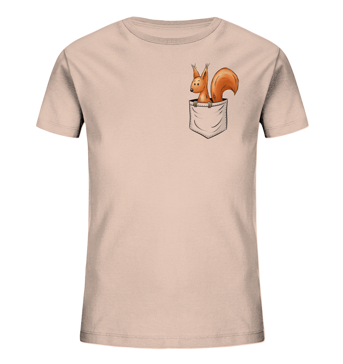 Lässiges Eichhörnchen In Tasche - Kids Organic Shirt