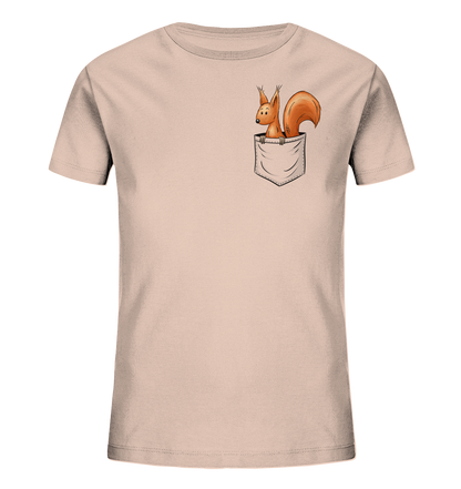 Lässiges Eichhörnchen In Tasche - Kids Organic Shirt