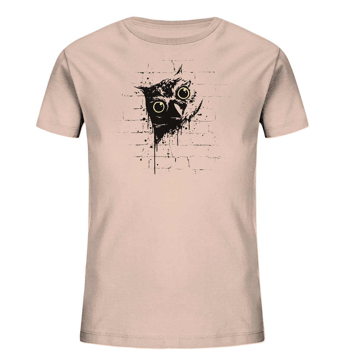Lässige Street Art Eule - Kids Organic Shirt