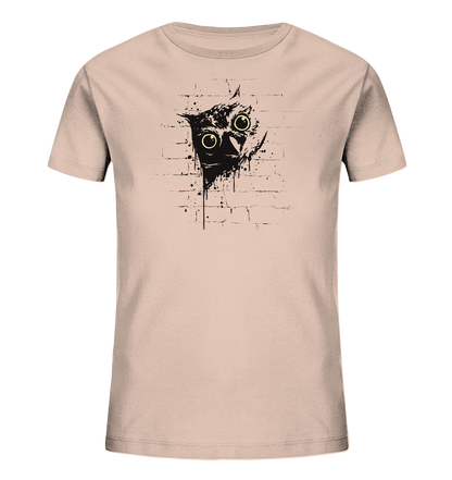 Lässige Street Art Eule - Kids Organic Shirt