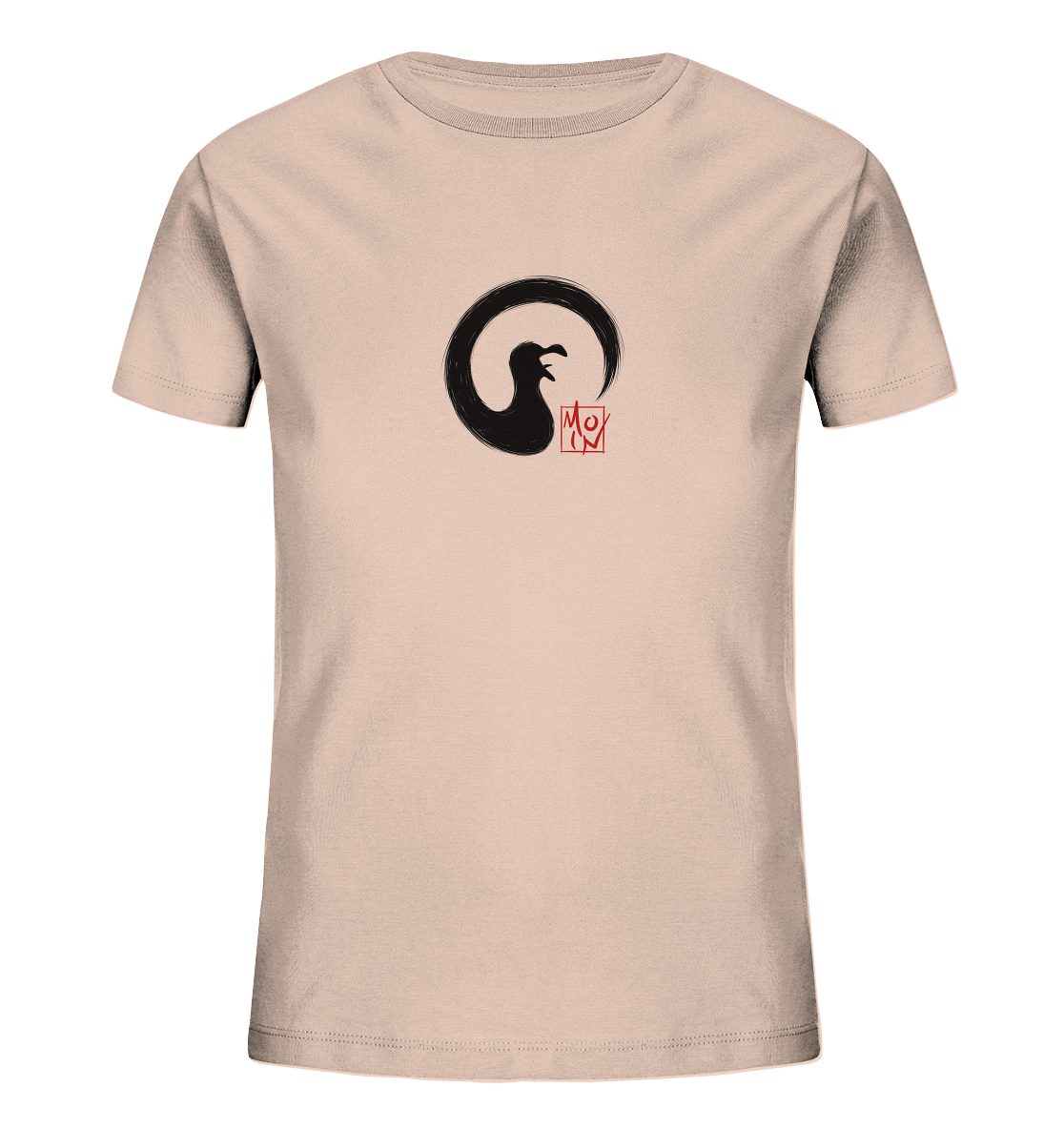 Moin kreischende japanische Enso Möwe - Kids Organic Shirt