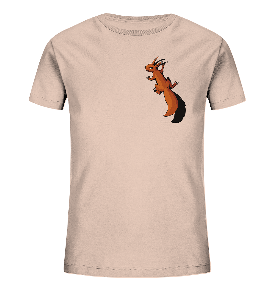 Süßes Eichhörnchen klettert - Kids Organic Shirt