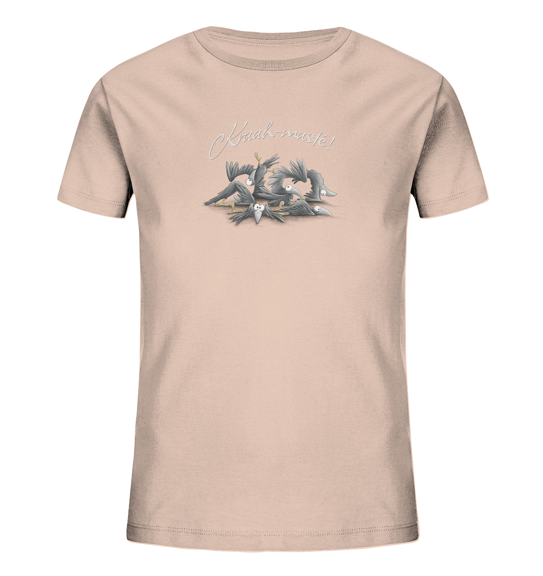 Kraah-masté! Yoga Raben Krähen - Kids Organic Shirt