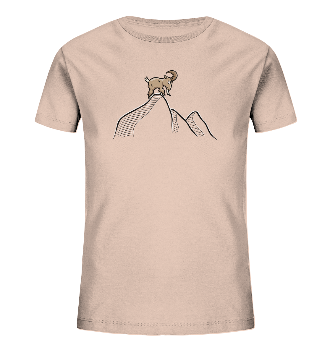 Ziegenbock in den Bergen - Kids Organic Shirt