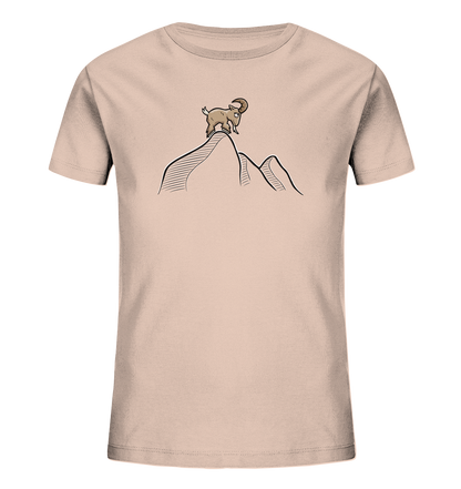 Ziegenbock in den Bergen - Kids Organic Shirt