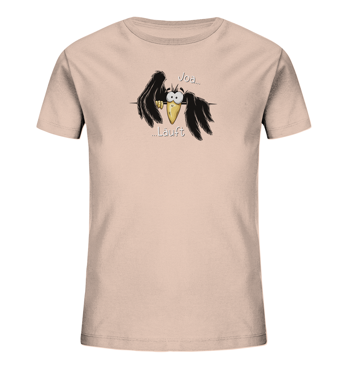 Joa Läuft Krähe gechillter Rabe - Kids Organic Shirt