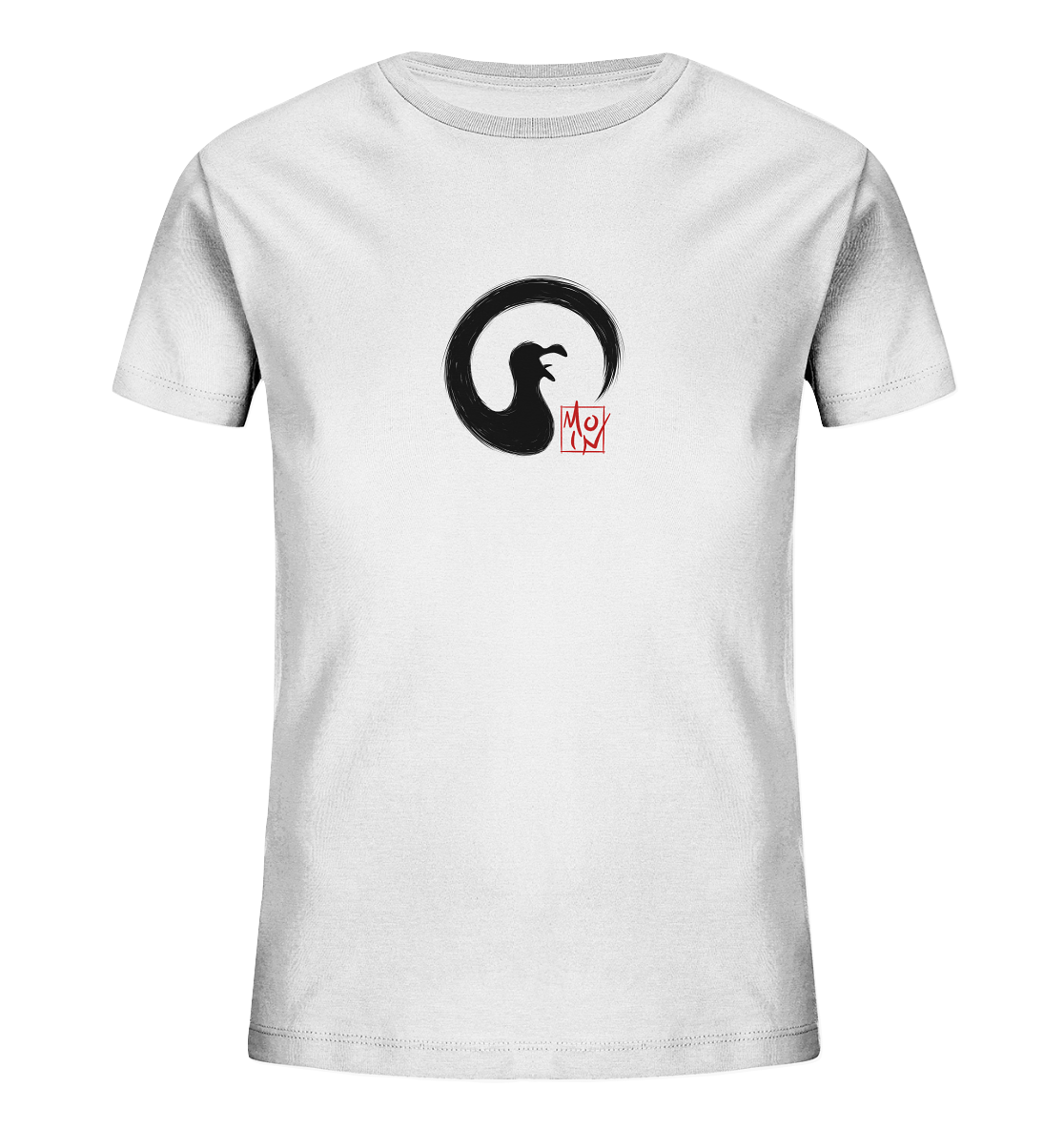Moin kreischende japanische Enso Möwe - Kids Organic Shirt