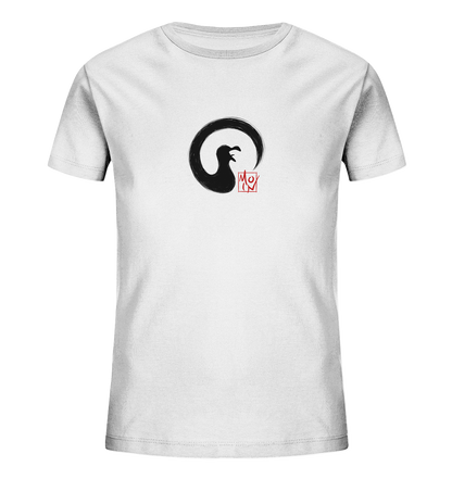 Moin kreischende japanische Enso Möwe - Kids Organic Shirt