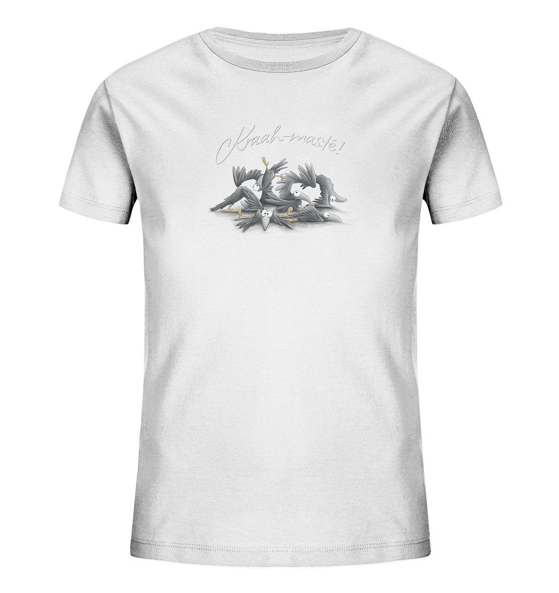 Kraah-masté! Yoga Raben Krähen - Kids Organic Shirt