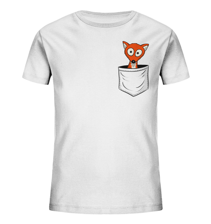 Fuchs in der Brusttasche | Taschen-Fuchs - Kids Organic Shirt
