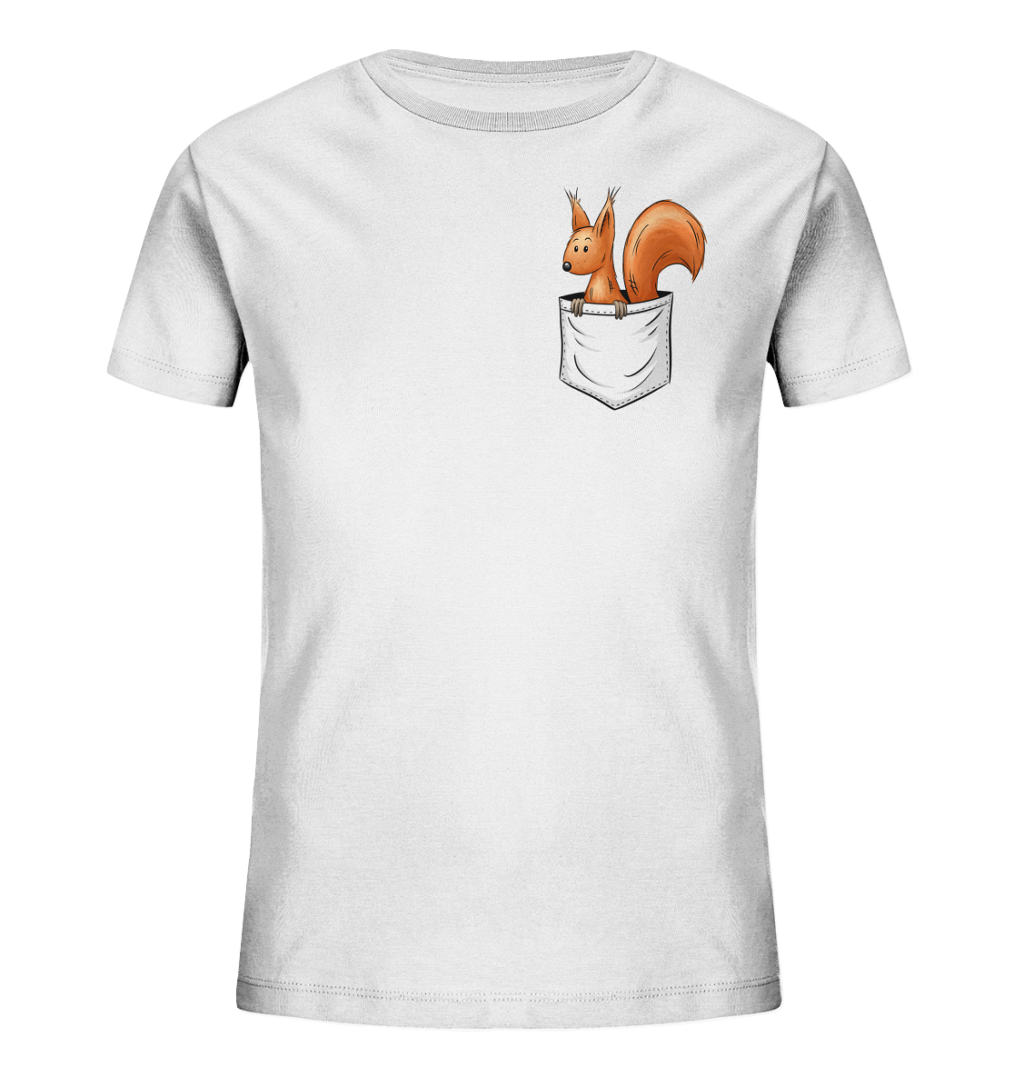 Lässiges Eichhörnchen In Tasche - Kids Organic Shirt