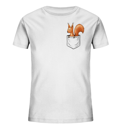 Lässiges Eichhörnchen In Tasche - Kids Organic Shirt