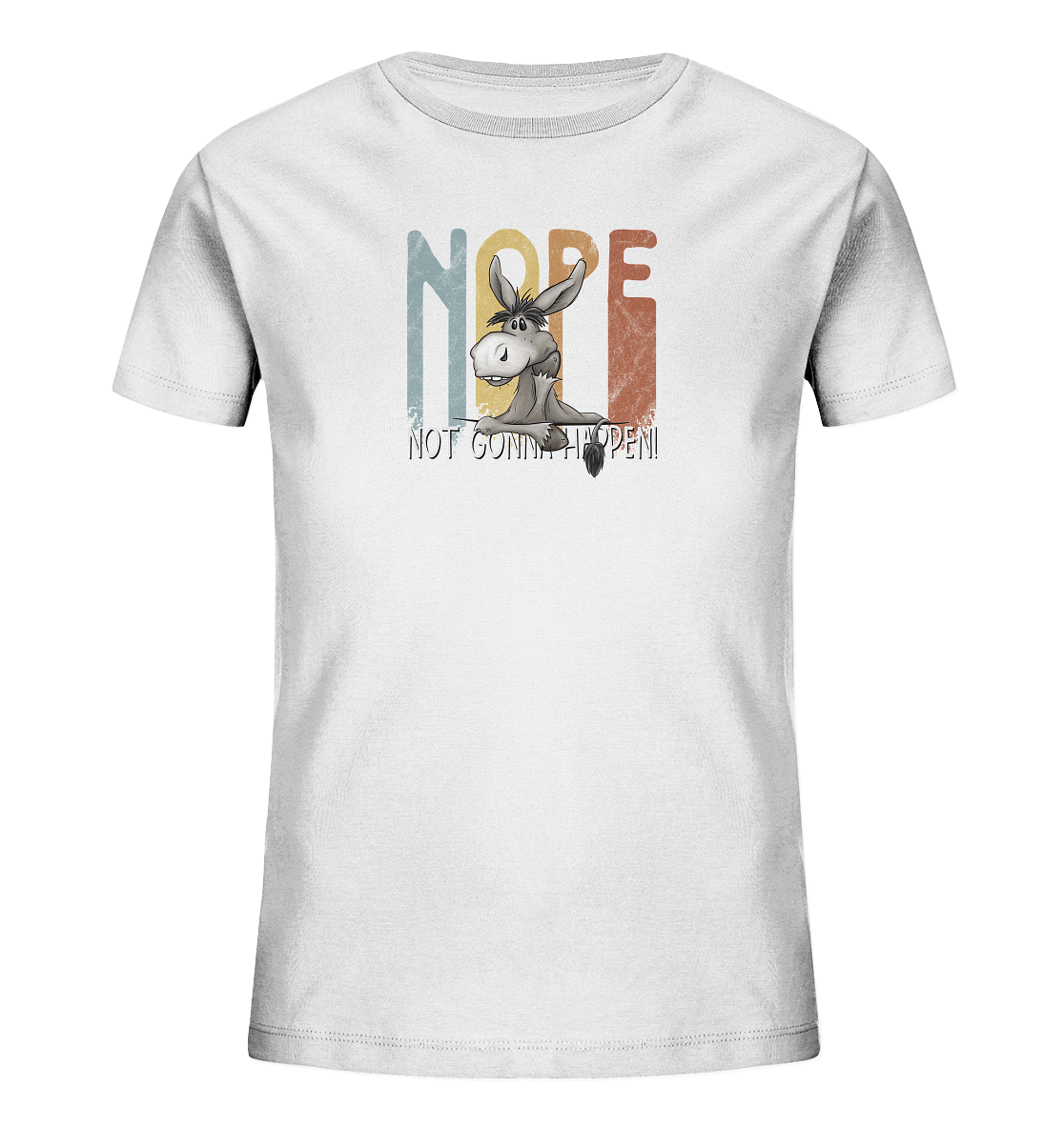 Nope | bockiger Esel - Kids Organic Shirt