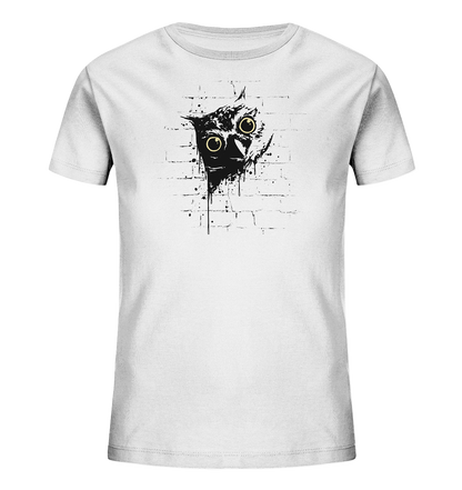 Lässige Street Art Eule - Kids Organic Shirt