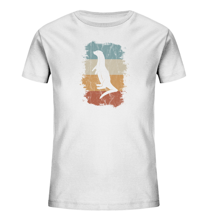 Retro Otter Fischotter Silhouette - Kids Organic Shirt