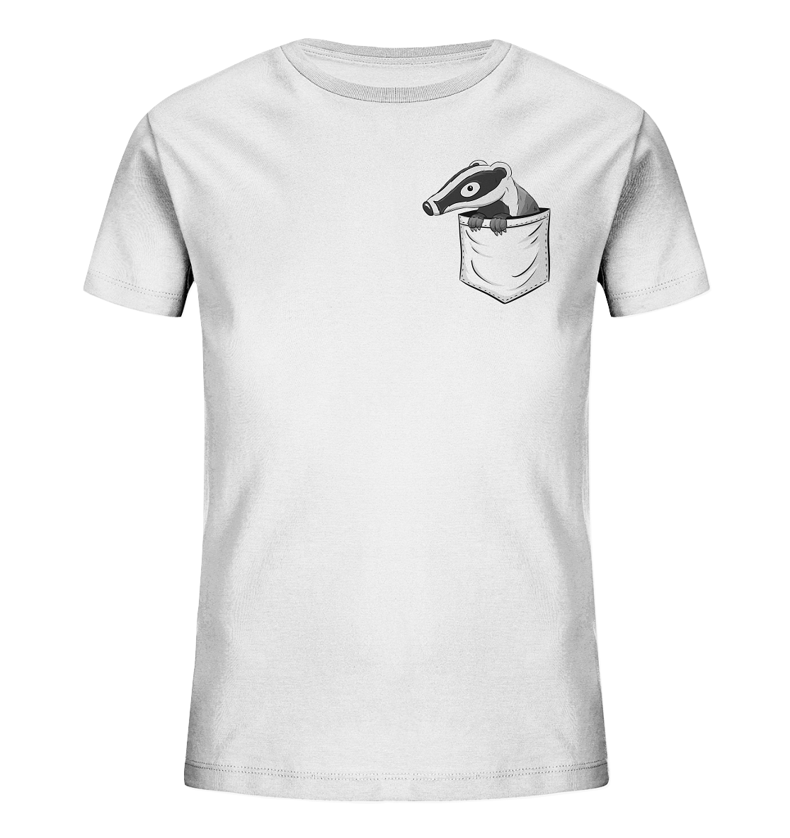 Lustig gemütlicher Dachs In der Tasche - Kids Organic Shirt