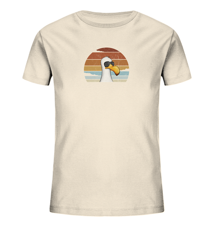 Cool lässige Retro Möwe - Kids Organic Shirt