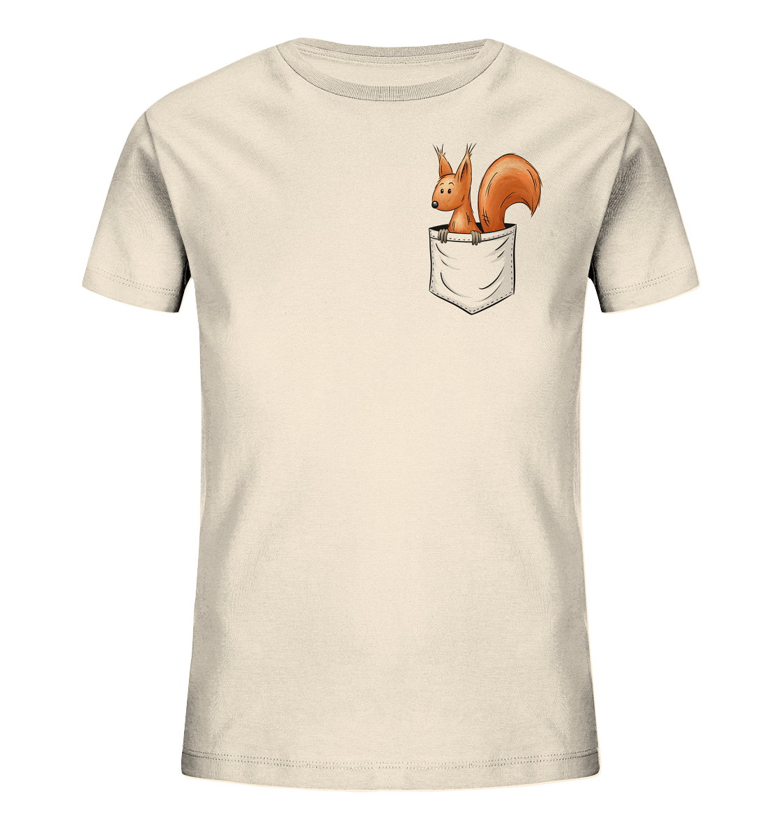 Lässiges Eichhörnchen In Tasche - Kids Organic Shirt